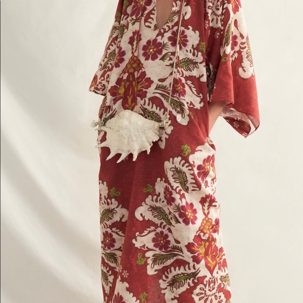 Zara NWT Morocco Inspired Linen Tunic Dress.
